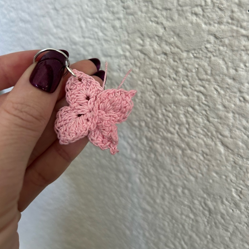 Butterfly bag charm
